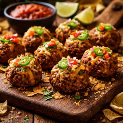 Image of Tiny Taco Meatballs
