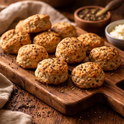 Image of Tiny Whole Wheat Pepper Scones