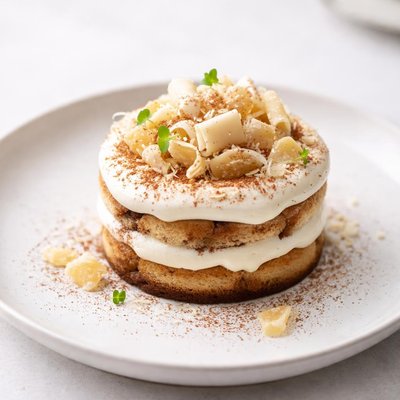 Image of Tiramisu Trifle with Ginger and White Chocolate