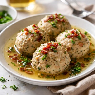 Image of Tiroler Speckknodel Tirolian Bacon Dumpling