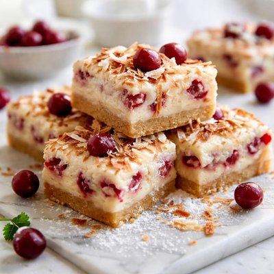 Image of To Die for Cranberry Coconut Squares