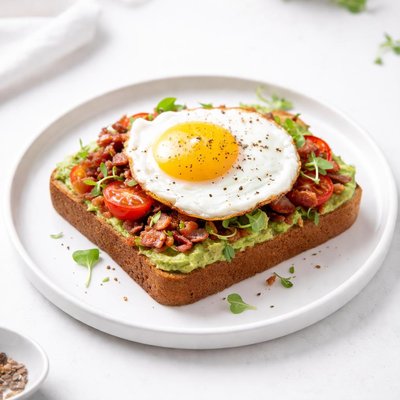 Image of Whole30 Toast with Fried Egg