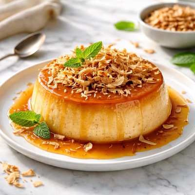 Image of Toasted Coconut Flan