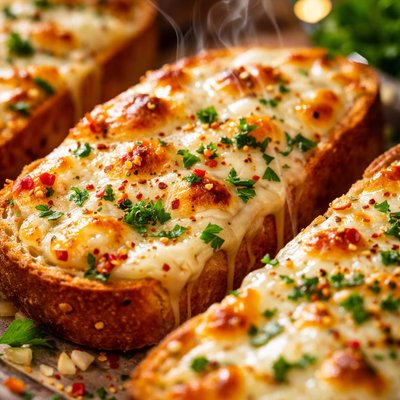 Image of Toasted Garlic Mozzarella Bread Slices