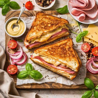 Image of Toasted Ham and Cheese