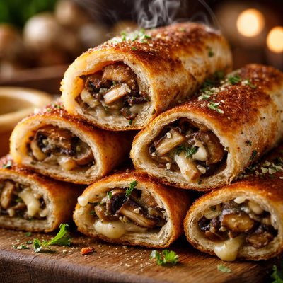 Image of Toasted Mushroom Roll Ups