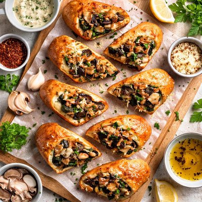 Image of Toasted Mushroom Rolls