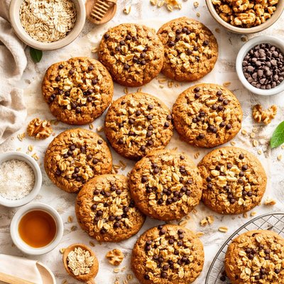 Image of Toasted Oat Walnut Cookies