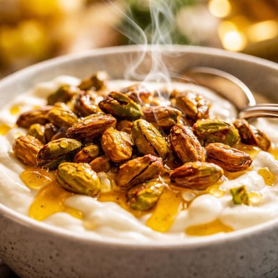 Image of Toasted Pistachio with Honey Yoghurt Low Fat