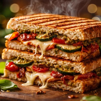 Image of Toasted Provenal Panini Sandwich