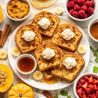 Image of Toddler Pumpkin Pie French Toast
