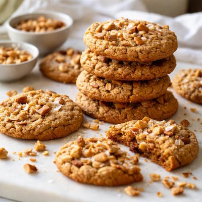 Image of Toffee Almond Oatmeal Cookies
