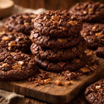 Image of Toffee Chunk Brownie Cookies