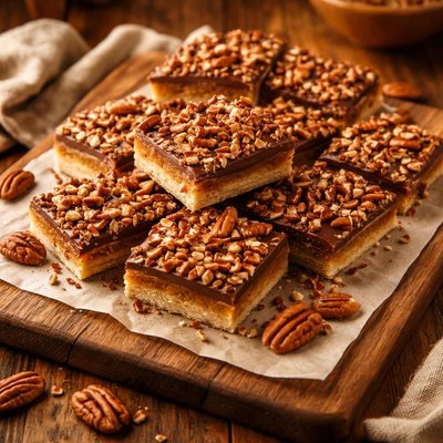 Image of Toffee Squares with Toasted Pecans