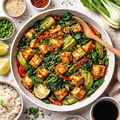 Image of Tofu and Bok Choy Stir Fry