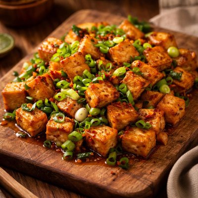 Image of Tofu and Scallions