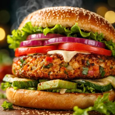 Image of Tofu and Veggie Burger