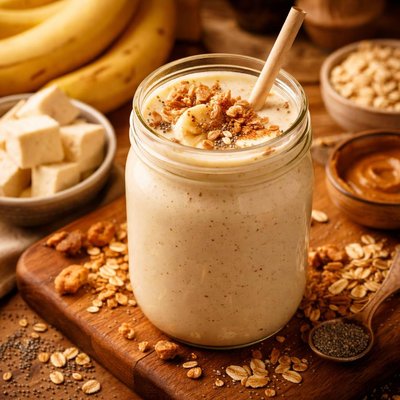 Image of Tofu Banana Breakfast Smoothy