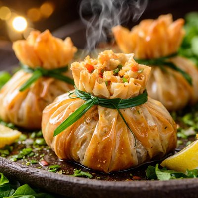 Image of Tofu Bundles in Phyllo