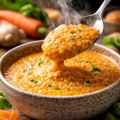 Image of Tofu Carrot Ginger Dressing with Miso