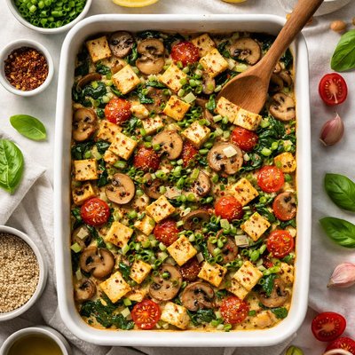 Image of Tofu Casserole with Mushrooms