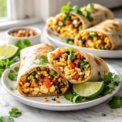 Image of Tofu Egg Burritos