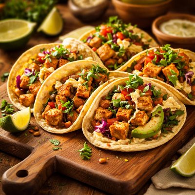 Image of Tofu Hummus Tacos