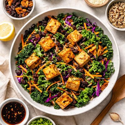Image of Tofu Kale and Raisins