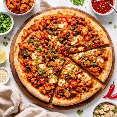 Image of Tofu Kimchi Pizza Really