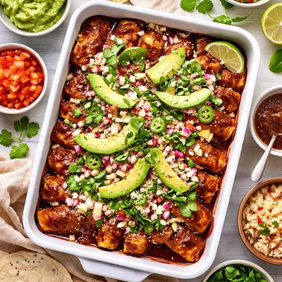 Image of Tofu Mole Enchiladas
