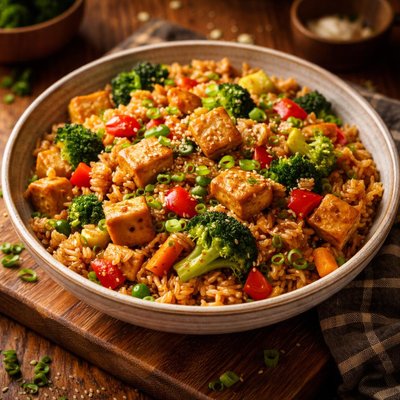 Image of Tofu Rice Stir Fry