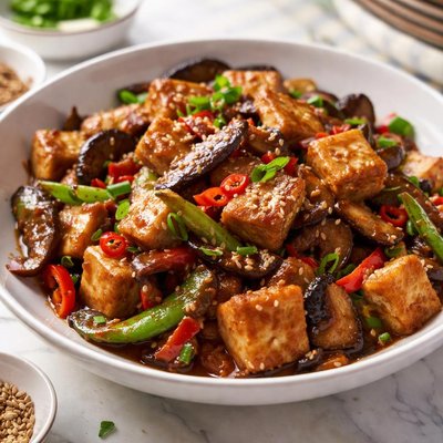 Image of Tofu Shiitake Spicy Stir Fry