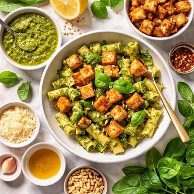 Image of Tofu Spinach Pesto