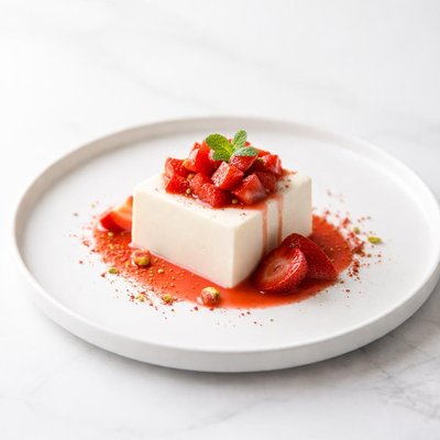 Image of Tofu Strawberry Dessert