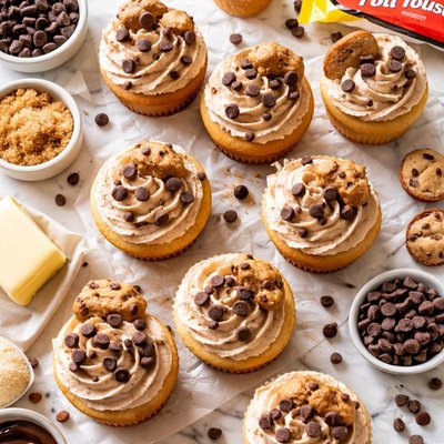Image of Toll House Cookie Chocolate Chip Cupcakes