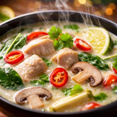 Image of Tom Ka Kai Thai Coconut Chicken Soup