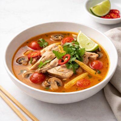 Image of Whole30 Tom Yum Soup with Chicken