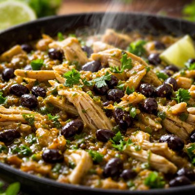 Image of Tomatillo Chicken with Black Beans