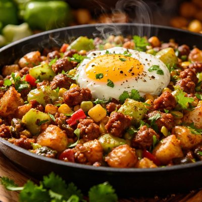 Image of Tomatillo Hash with Sausage