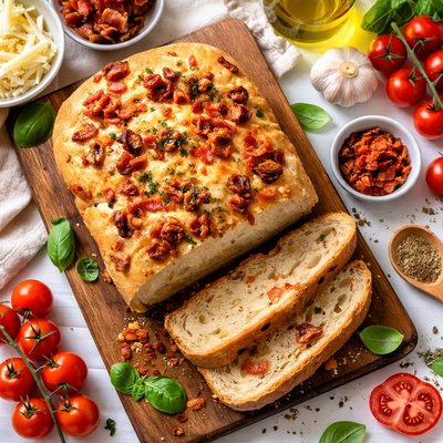 Image of Tomato and Bacon Bread for Bread Machine
