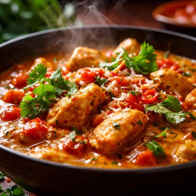 Image of Tomato and Coconut Chicken Curry