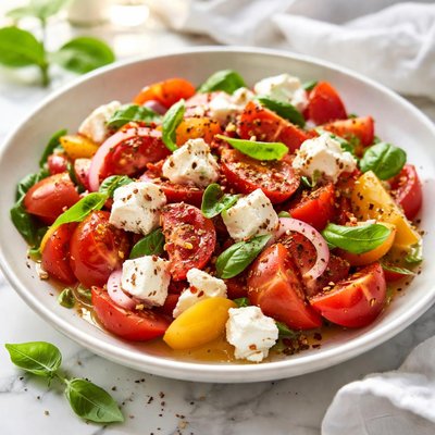 Image of Tomato and Feta Cheese Salad
