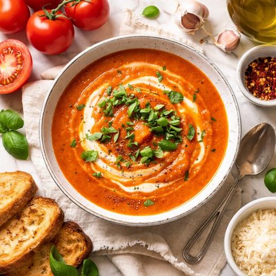 Image of Tomato and Garlic Soup