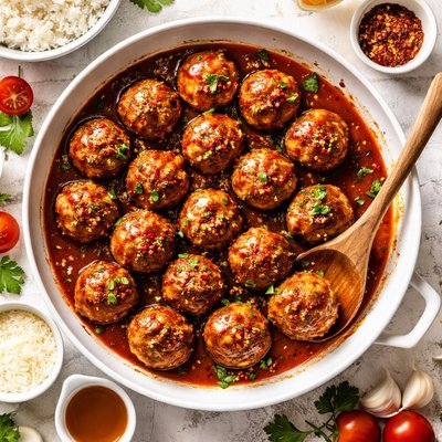 Image of Tomato and Maple Meatballs