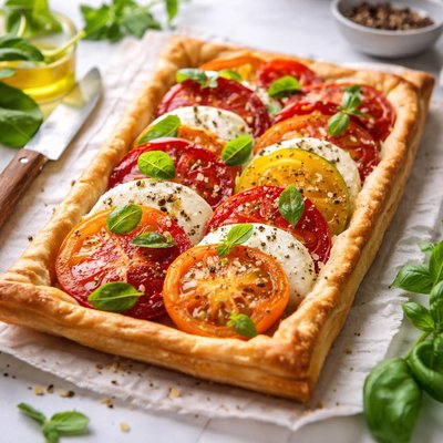 Image of Tomato and Mozzarella Tart