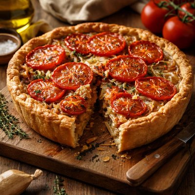 Image of Tomato and Onion Pie