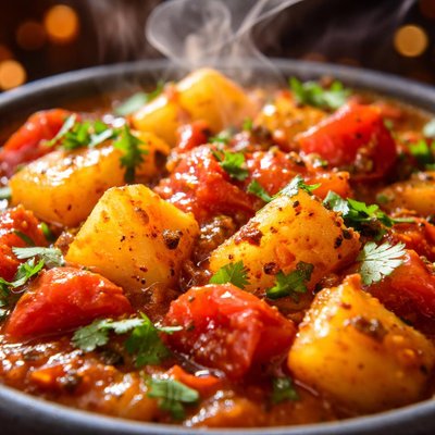 Image of Tomato and Potato Curry