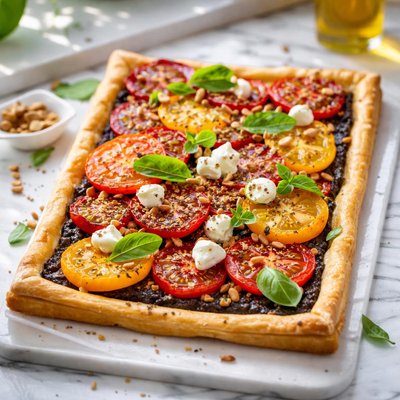 Image of Tomato and Tapenade Tart