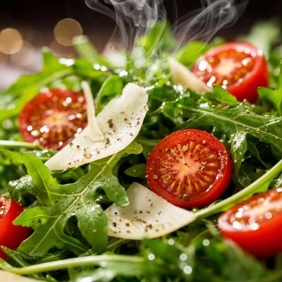 Image of Tomato Arugula Rocket Parmesan Salad