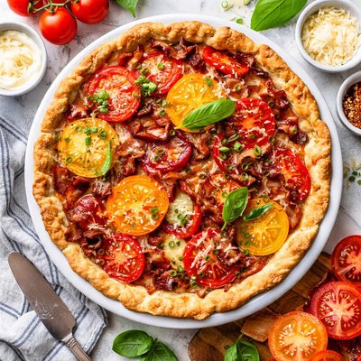 Image of Tomato Bacon Pie